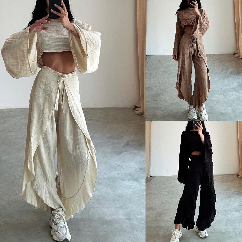 Loose Fit Comfortable Set and relaxed design Beaded Details