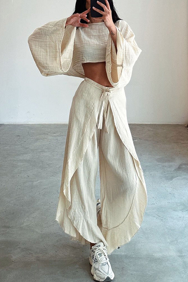 Loose Fit Comfortable Set and relaxed design Beaded Details