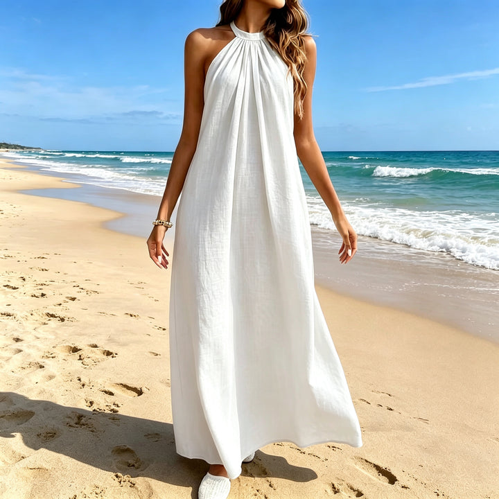 Halter Neck A-line Summer Dress