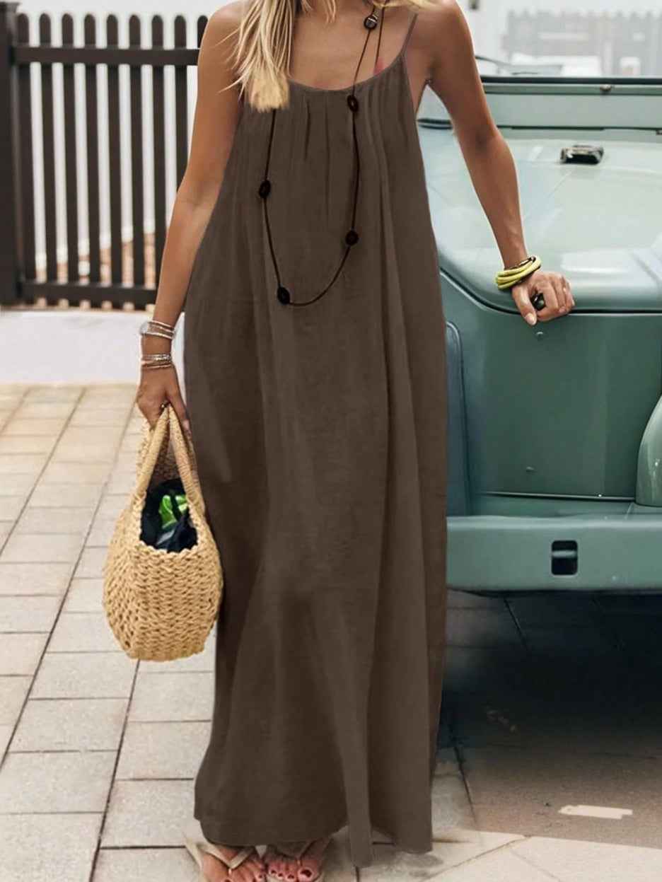 Backless Loose Loungewear Dress