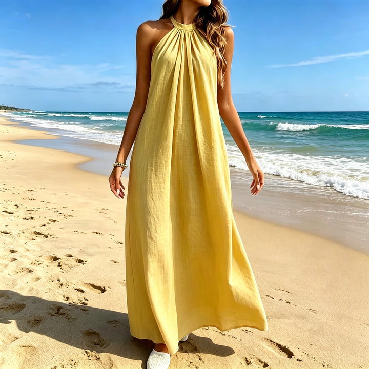 Halter Neck A-line Summer Dress