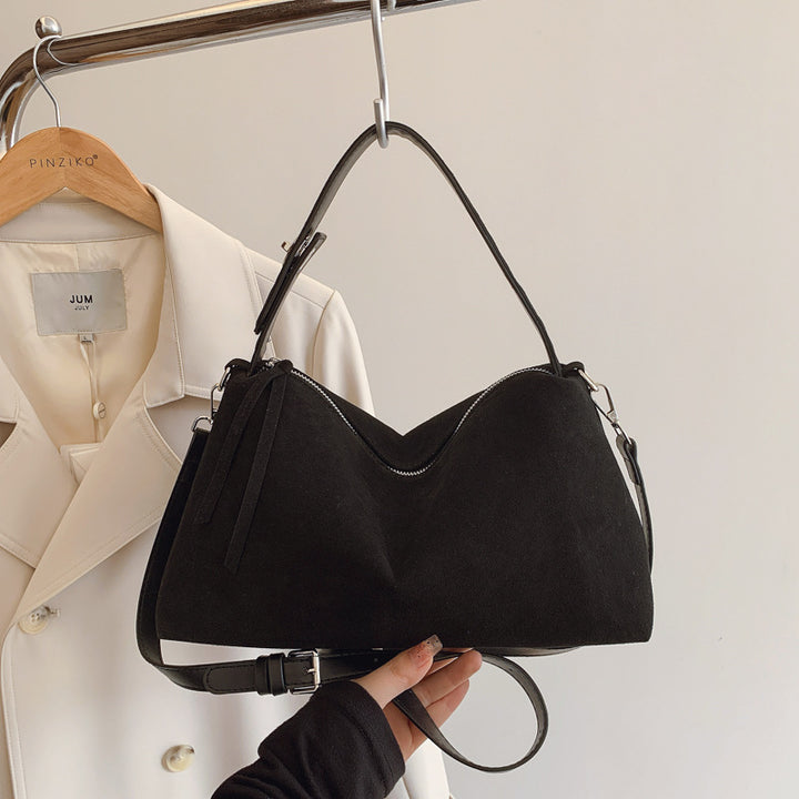 Womens Frosted Leather Crossbody Bag