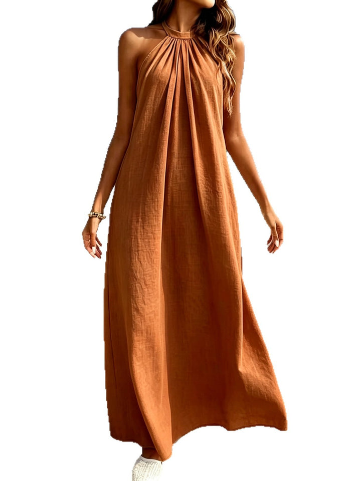Halter Neck A-line Summer Dress