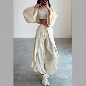 Loose Fit Comfortable Set and relaxed design Beaded Details