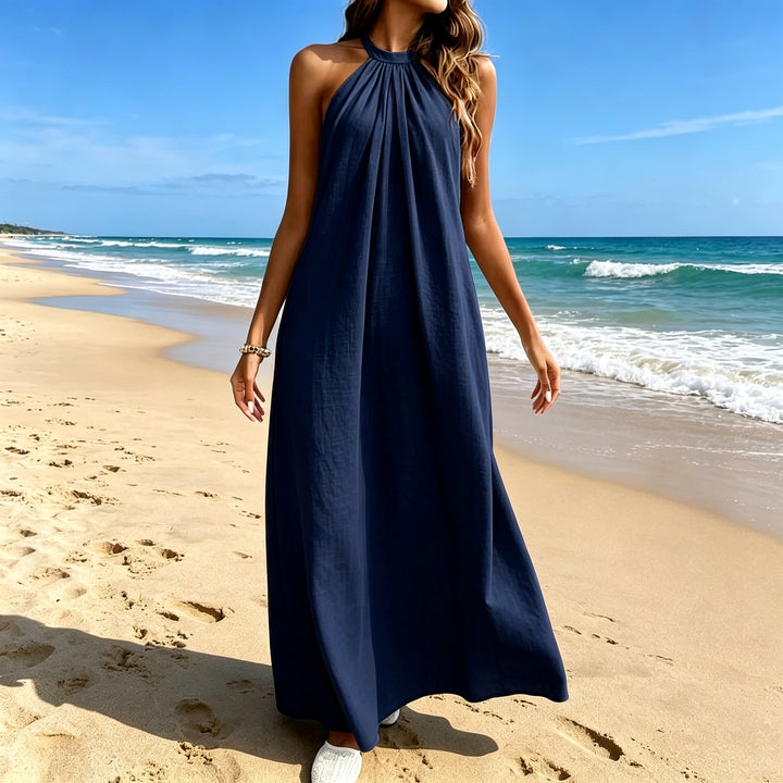 Halter Neck A-line Summer Dress