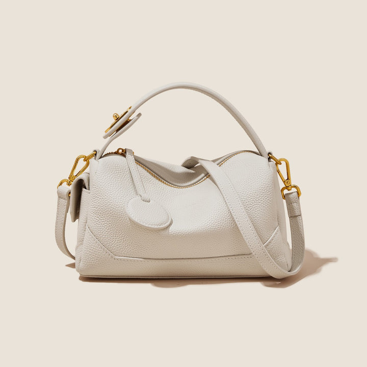Soft PU leather Pillow bag with urban minimalist aesthetic