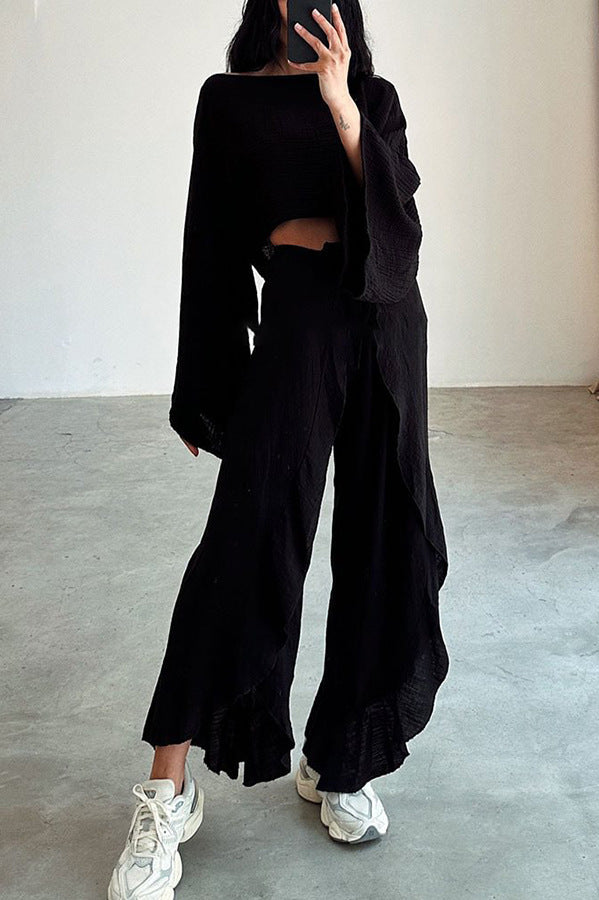 Loose Fit Comfortable Set and relaxed design Beaded Details