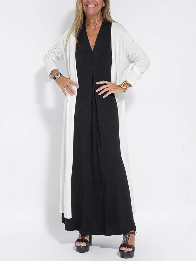 Womens Sleeveless V-Neck Dress