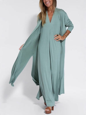 Womens Sleeveless V-Neck Dress