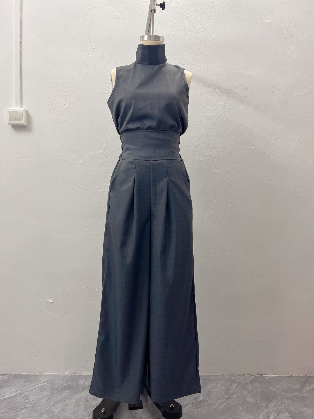 Womens Cotton Linen Sleeveless Top and Pants Set