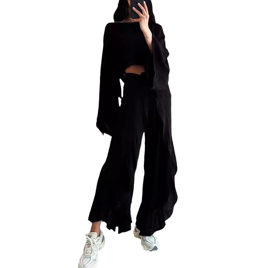 Loose Fit Comfortable Set and relaxed design Beaded Details
